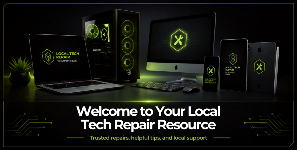 Local computer repair service near me in Madison, TN for laptops, desktops, MacBook