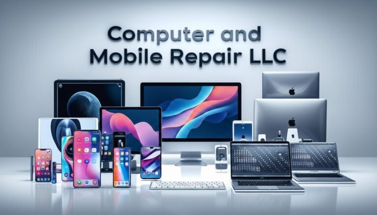 Local computer and mobile repair LLC offering friendly device repair services.