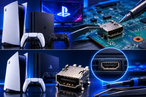 HDMI port replacement service for PlayStation and Xbox gaming consoles including PS5, PS4, Xbox Series X and Xbox One in Madison, Tennessee