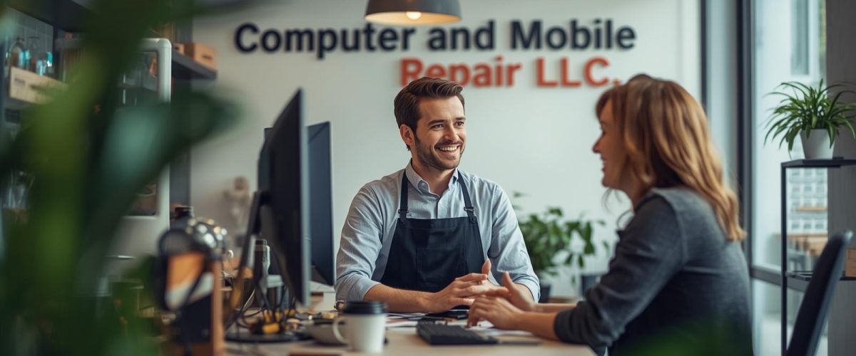 About us page for a family-owned computer and mobile repair business in Madison, TN.